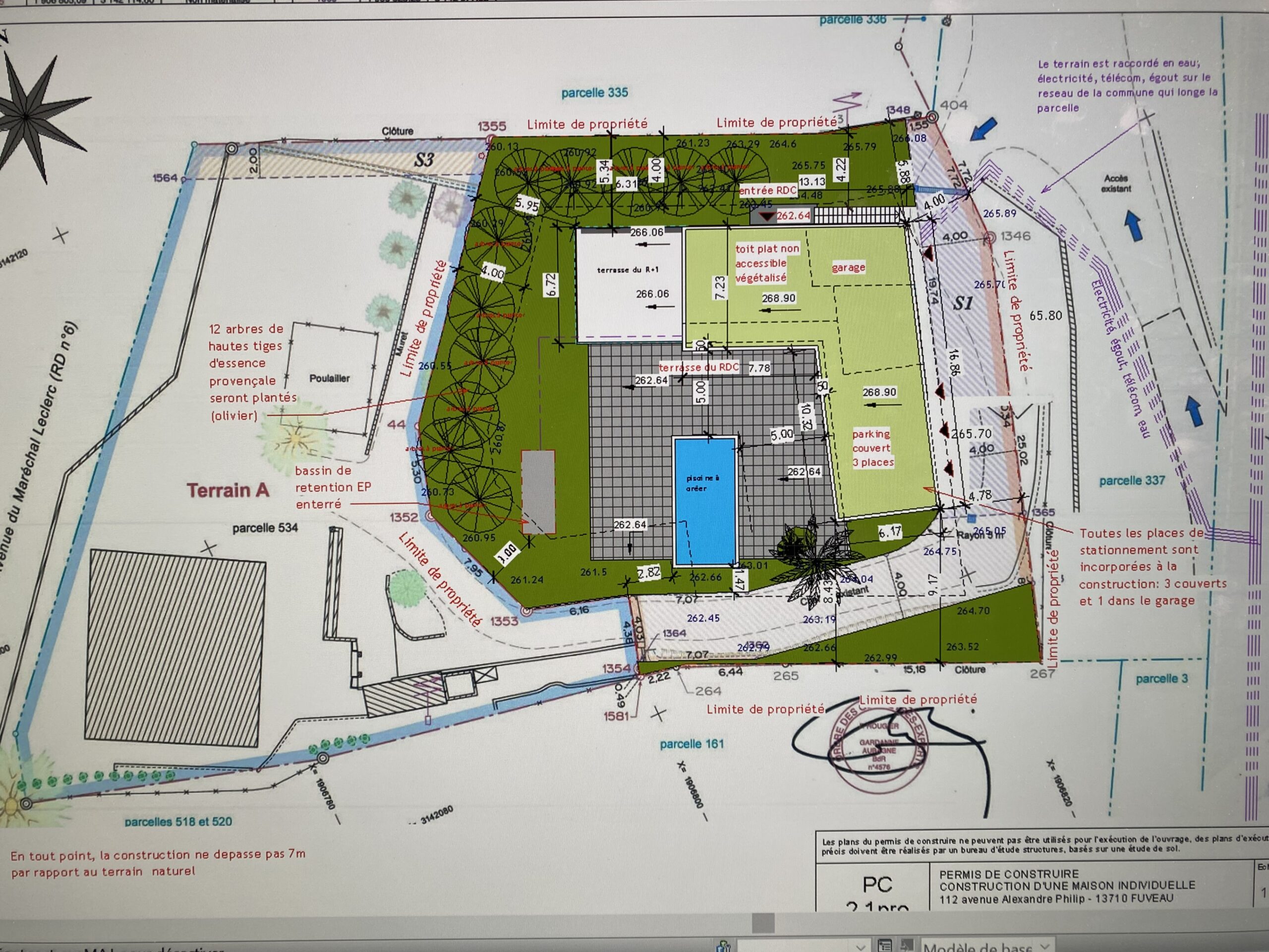 Plan villa contemporaine Fuveau