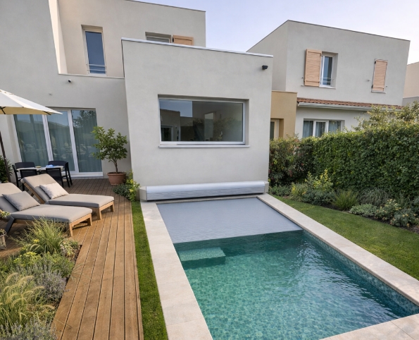 Extension maison et création piscine Var (83)