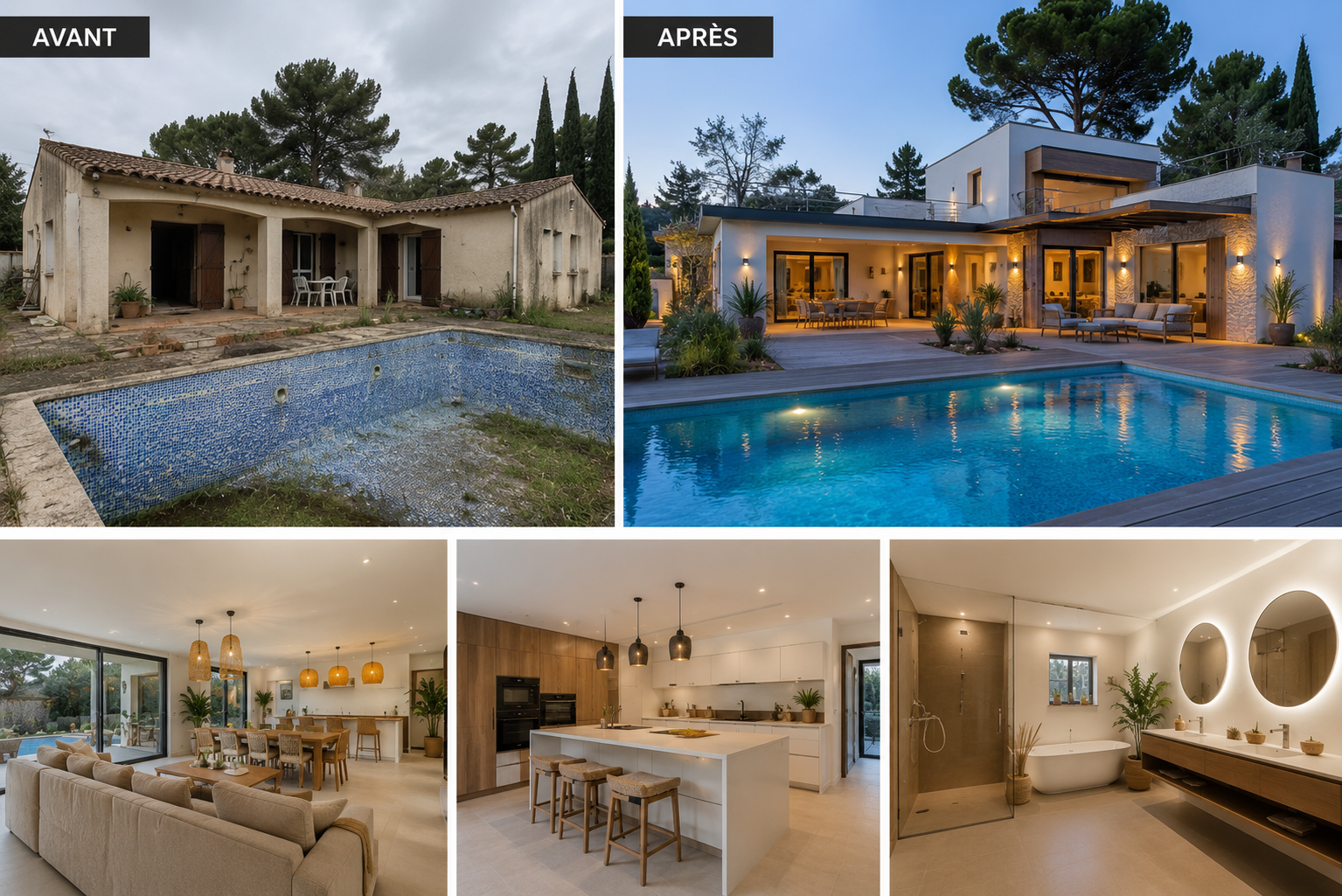 Rénovation intérieure Villa Méditerra