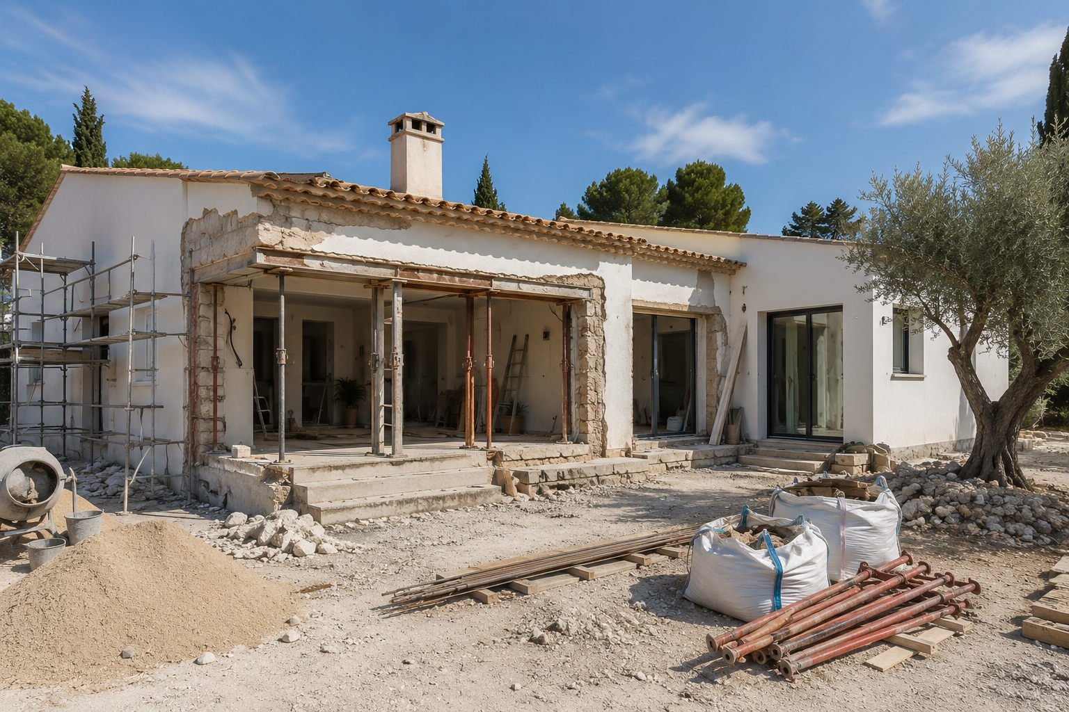 Rénovation complète villa maison Var