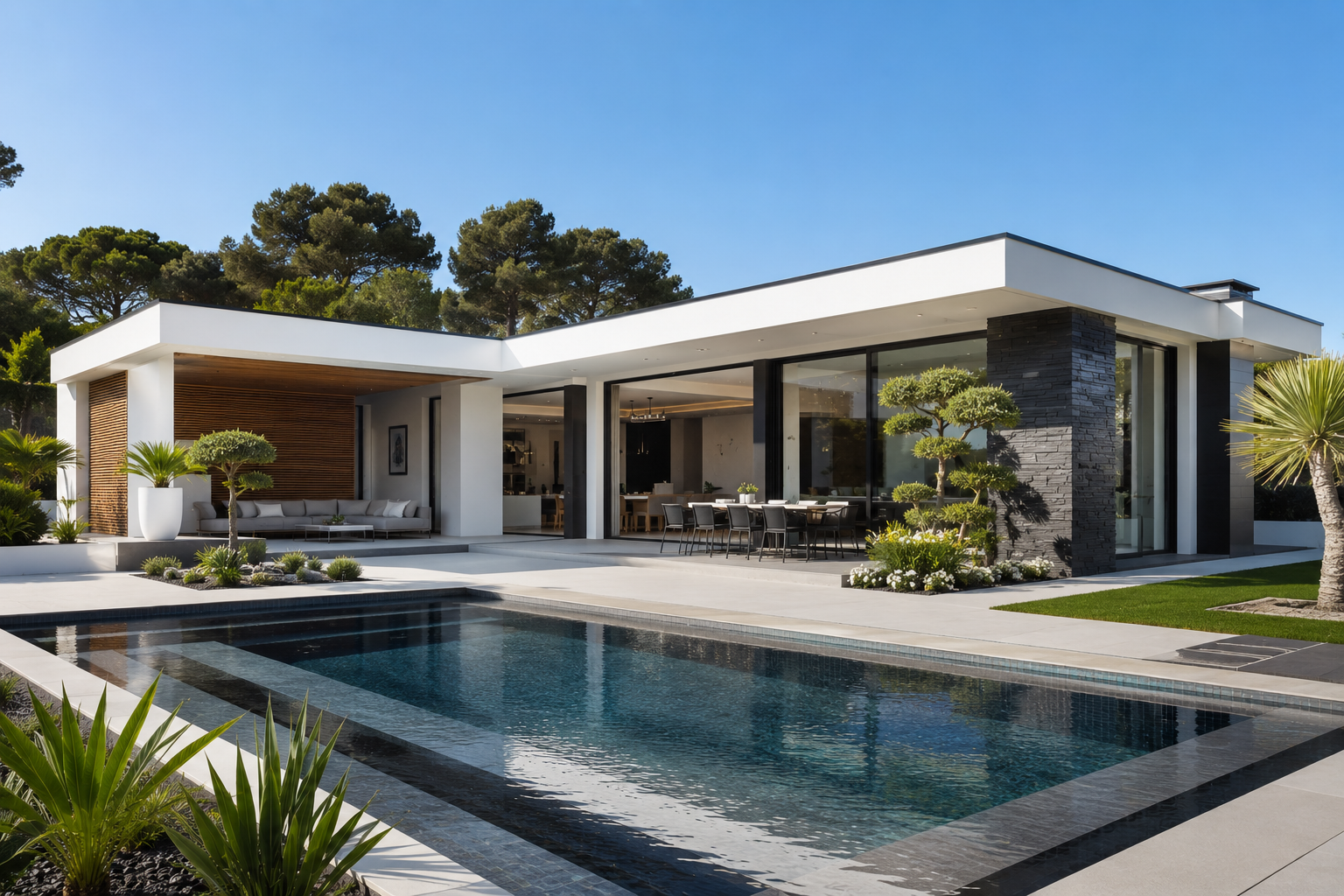 Villa contemporaine construction neuve Var