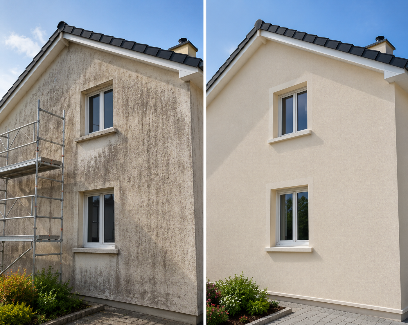 Ravalement de façade enduit Var
