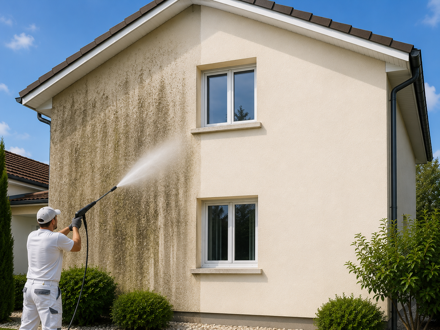 Nettoyage traitement façade hydrofuge Var