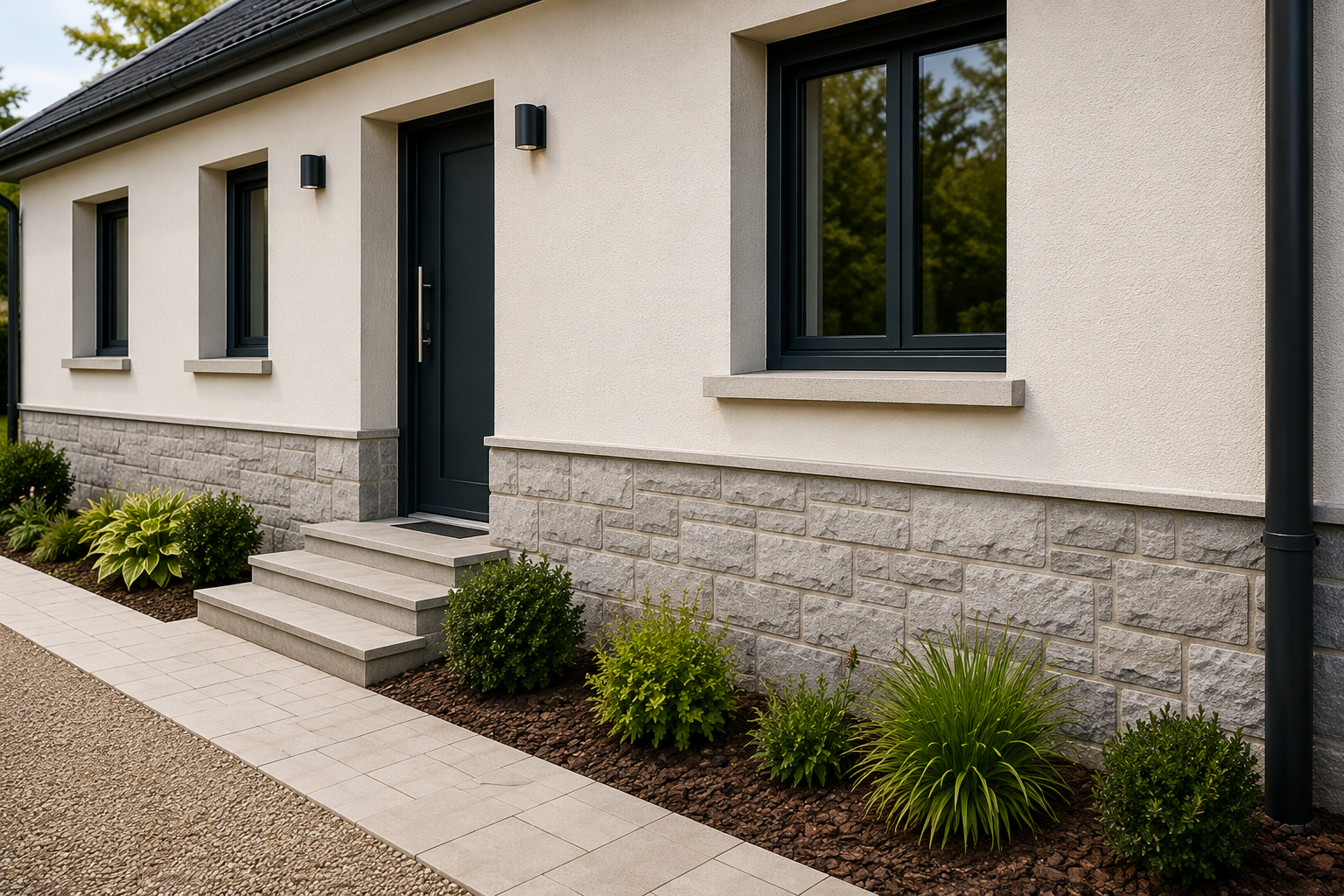 Soubassement socle extérieur Var