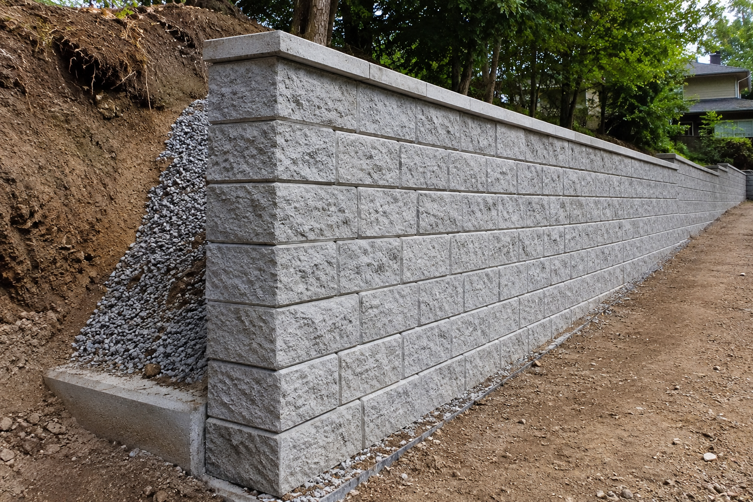 Mur soutènement béton Var