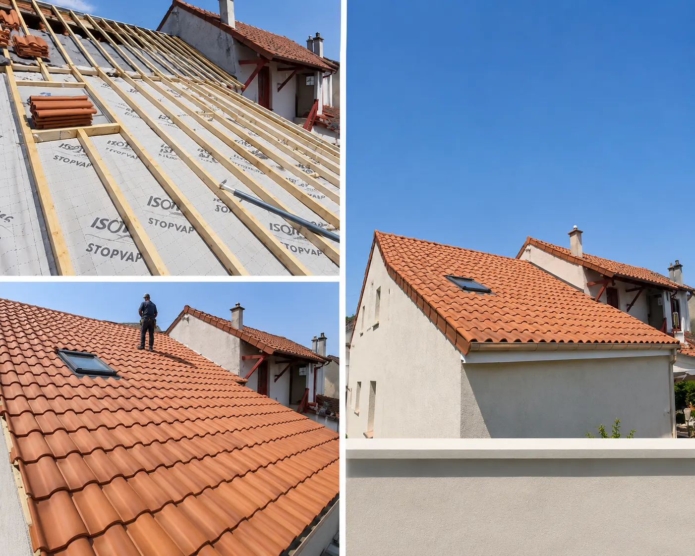 Toiture tuiles canal neuve